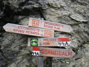 Route 44 zur Zwickauer Hütte