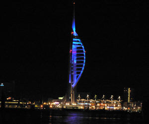 Portsmouth Tower by Night
