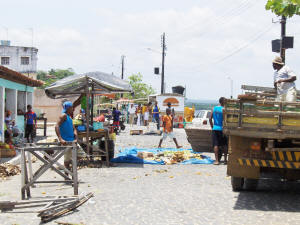 Der Wochenmarkt in Marau geht gerade zu Ende