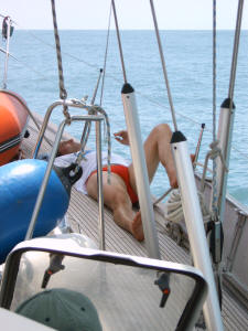 Entspannung auf dem Vorschiff
